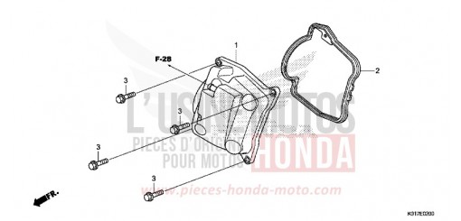 COUVERCLE DE CULASSE SH125D de 2013